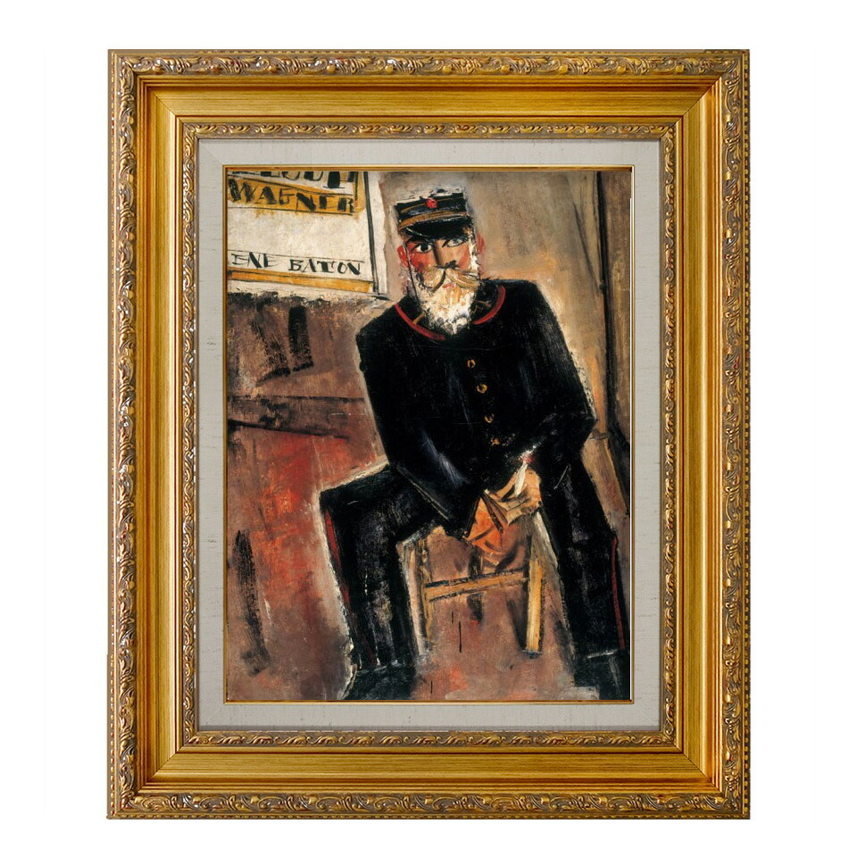 楽天市場】絵画 F6号 佐伯祐三 「郵便配達夫（大阪中之島美術館所蔵