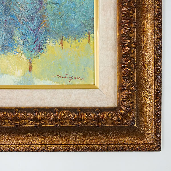 油絵 菅家令子 絵 絵画 インテリア F4-252023 女性 郷愁 雪国の子供