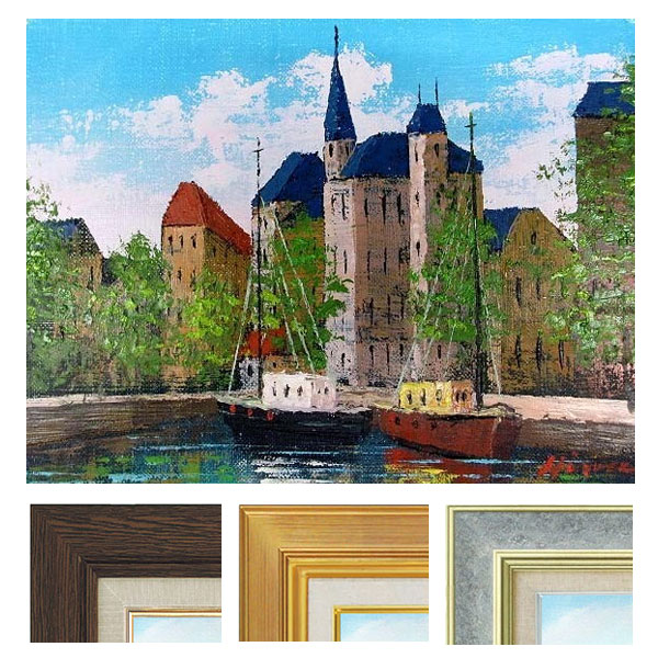 ☆中村 勝☆「オンフルール」 油絵 F6号 良好！ 【公式通販】