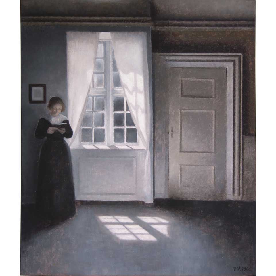 楽天市場】ヴィルヘルム ・ハマスホイ「室内、ストランドゲード通り30