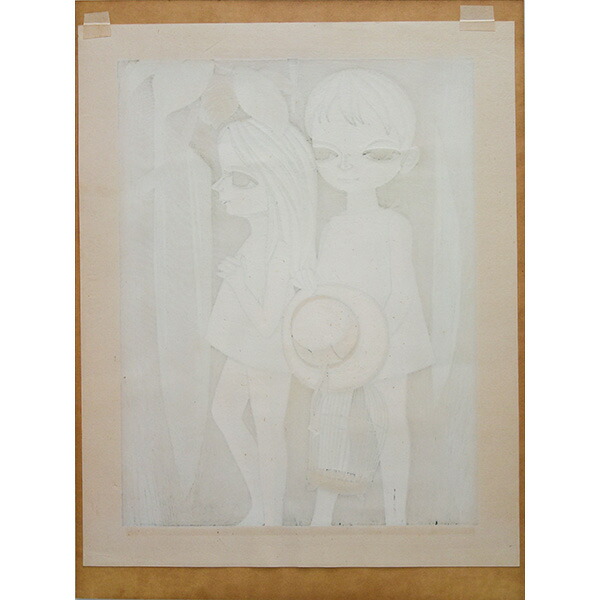 楽天市場】版画 池田修三 「青い鳥」 木版画 1980年制作 額入り 直筆