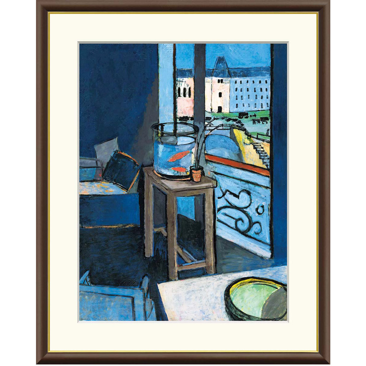 楽天市場】アンリ・マティス 「金魚鉢のある室内」 F8号（額外寸61x49