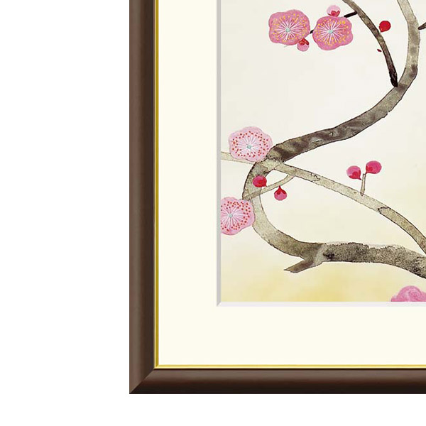 楽天市場】小林古径 「紅梅」F8号（額外寸61x50cm） 高精彩工芸画