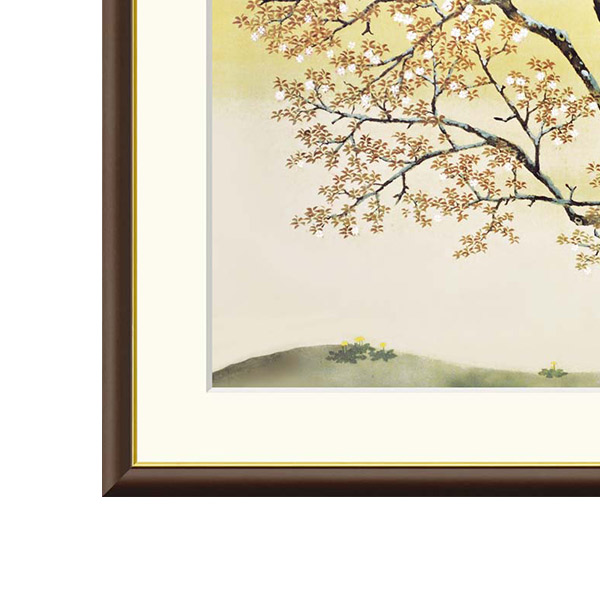 楽天市場】横山大観 「春の朝」F8号（額外寸61x50cm） 高精彩工芸画