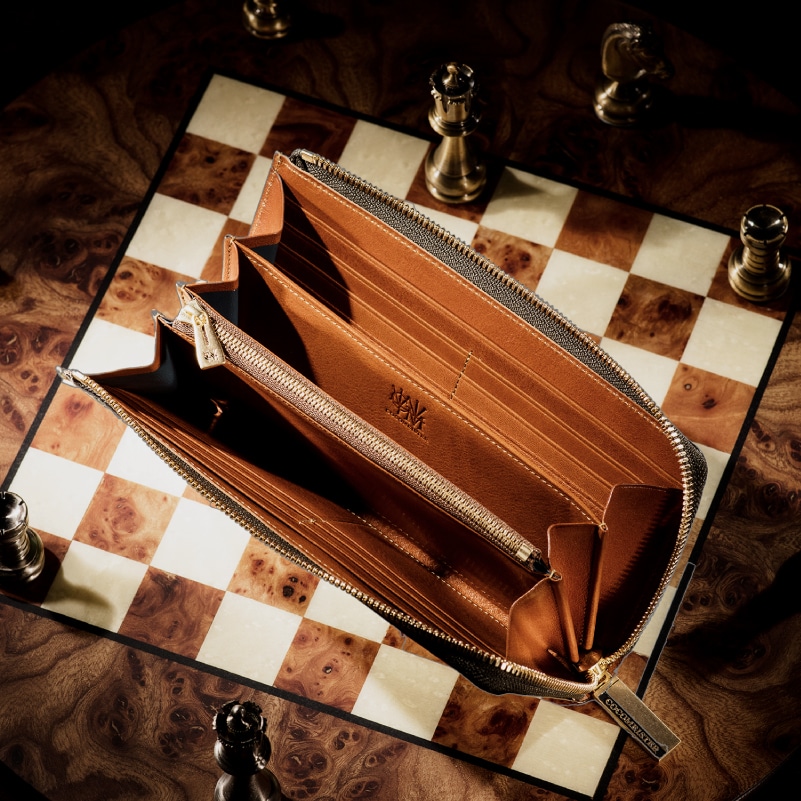 楽天市場】【ココマイスター】チェスボード・クイーン コードバン 長