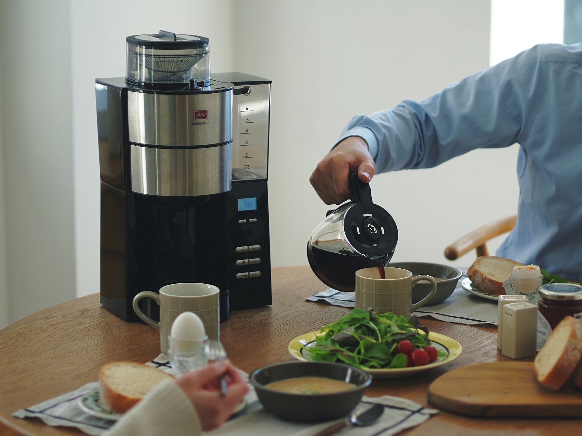 楽天市場】メリタ(Melitta) コーヒーメーカー 全自動 アロマフレッシュ