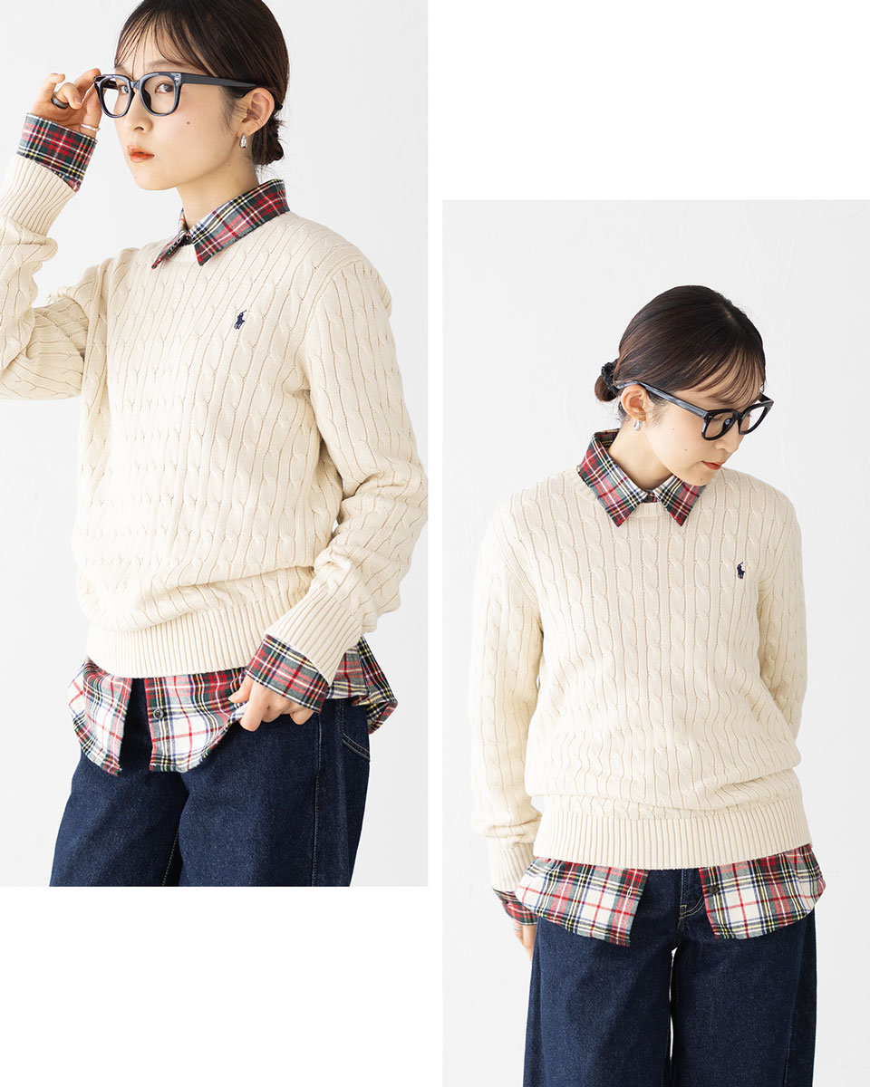 楽天市場】ポロ ラルフローレン ケーブル編み セーター POLO