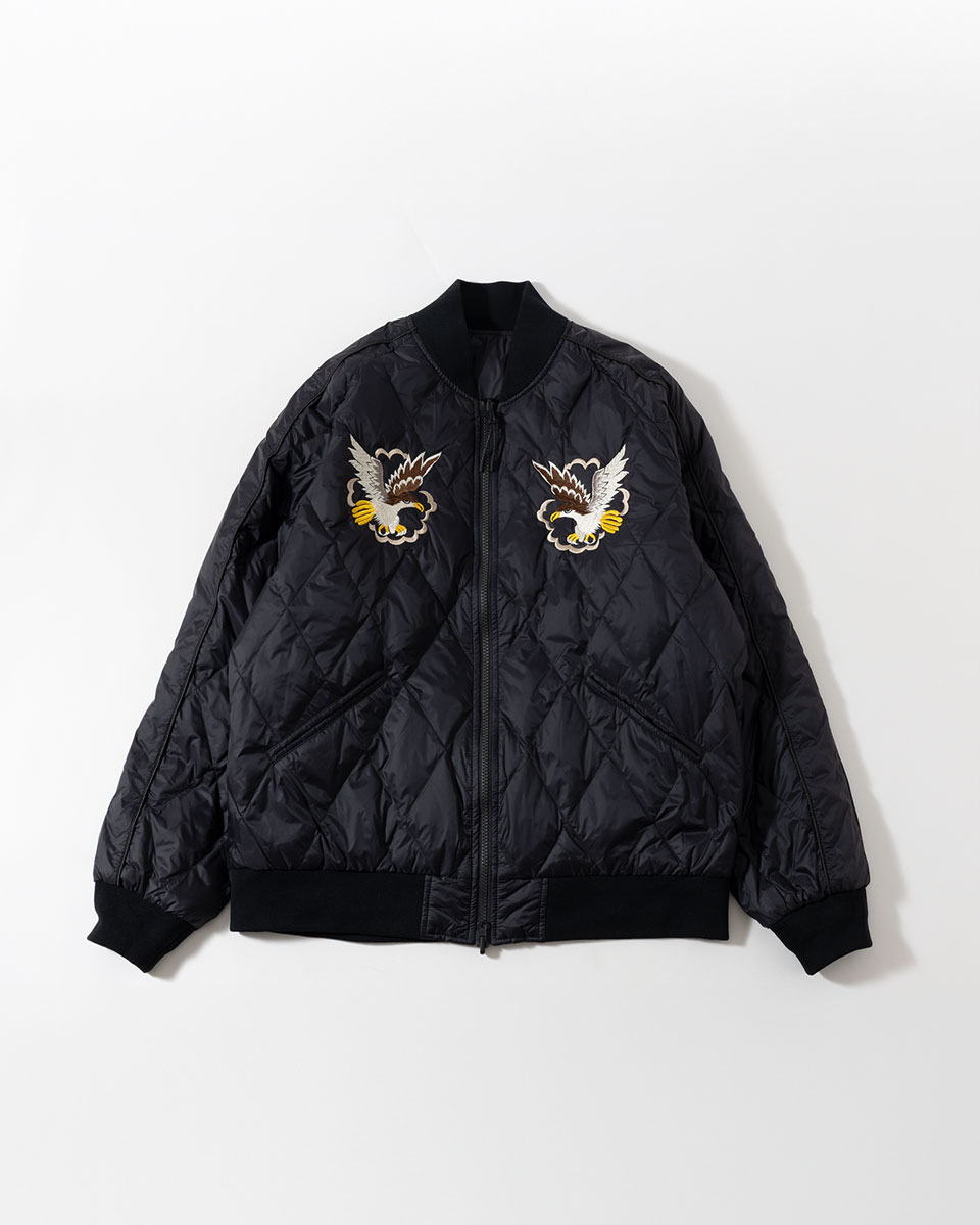 楽天市場】タイオン リバーシブル スカジャン ダウン ジャケット