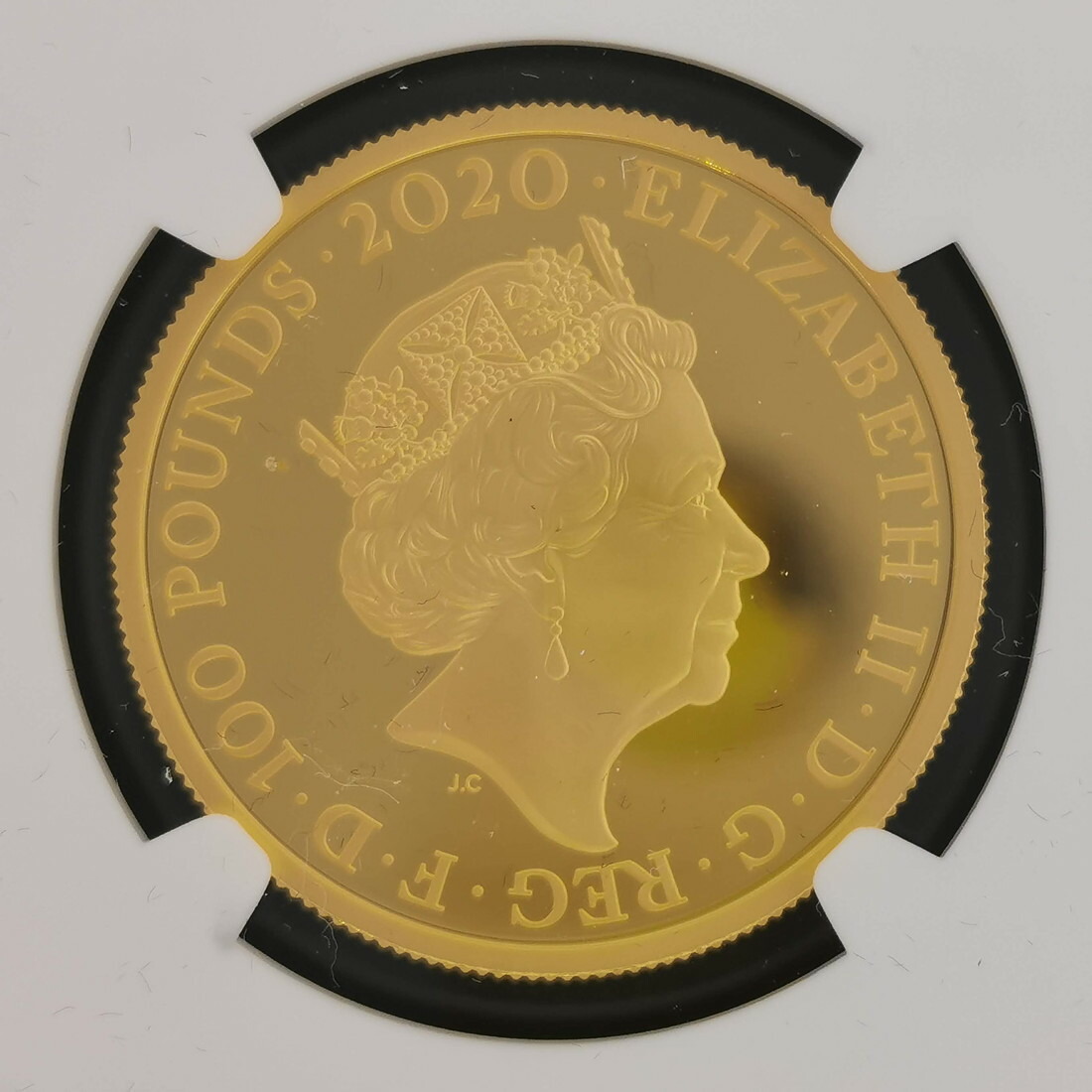 楽天市場】G.BRITAIN イギリス 100ポンド金貨 2020 スラブ入り NGC PF