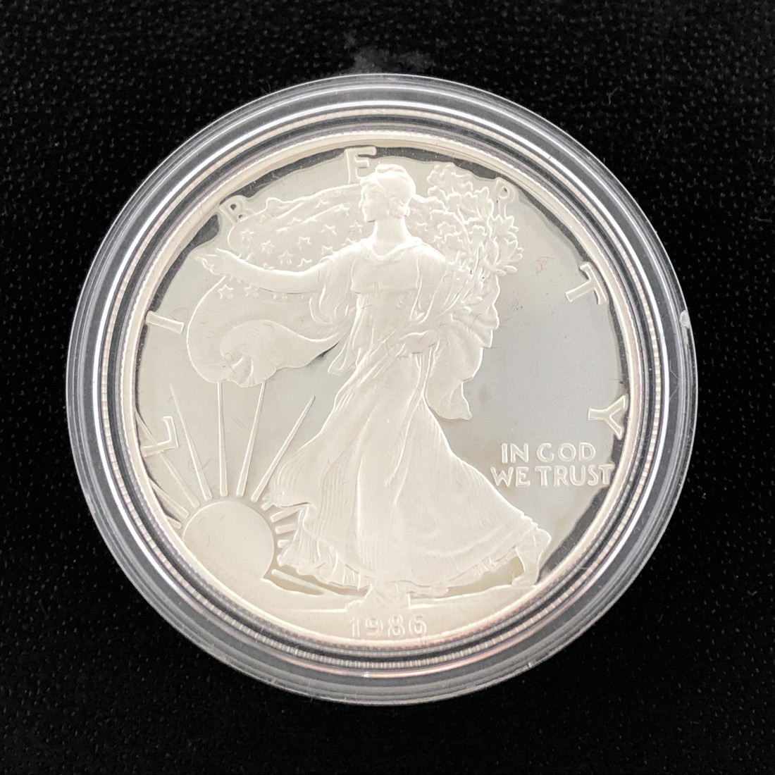 楽天市場】アメリカ 1ドル銀貨 1986年 1オンス 『プルーフ