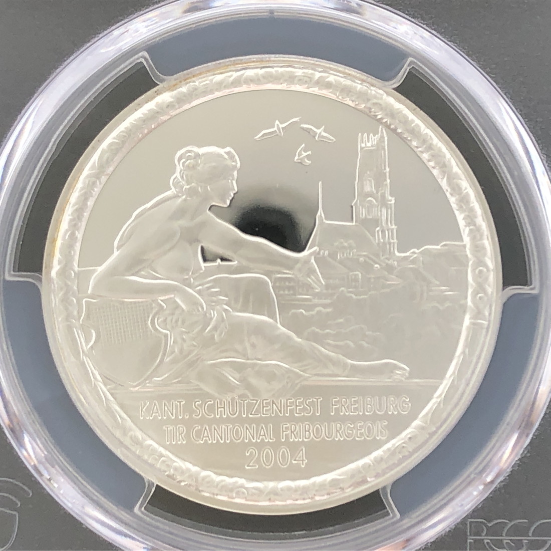 楽天市場】SWITZERLAND スイス 50フラン銀貨『フリブール』2004 スラブ