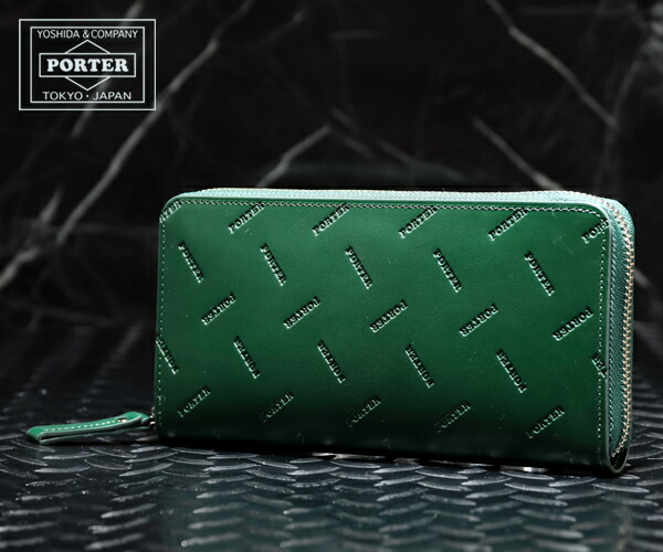 グリーン ラウンドファスナー 長財布 メンズ長財布 | 通販・人気