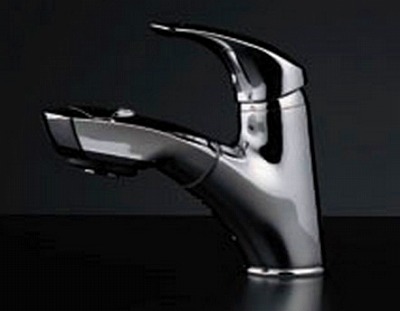 楽天市場】水栓金具 カクダイ 184-002 シングルレバー引出し混合栓