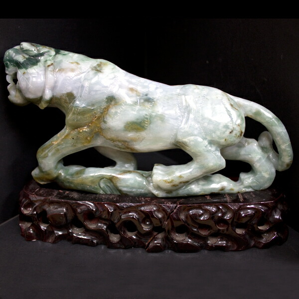 楽天市場】☆高級一点物☆【彫刻置物】本翡翠 (台付き) No.67 ※DM便