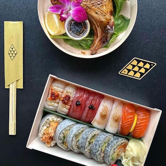 楽天市場】【 FA-410B / FA-410F 】使い捨て 弁当箱 高級 木製容器