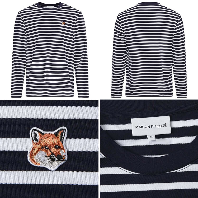 楽天市場】【SALE】メゾンキツネ ロンT Tシャツ メンズ 長袖