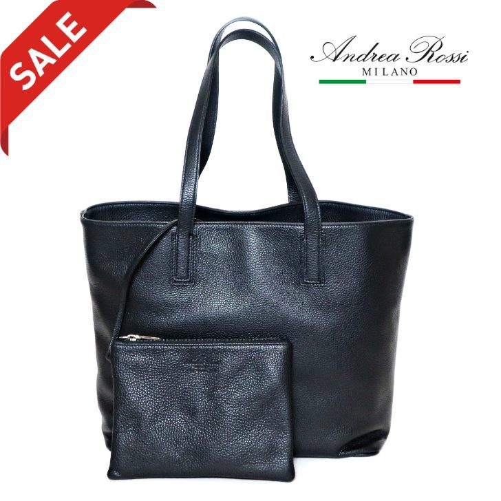 楽天市場】トートバッグ 本革 肩掛け A4 シュリンクレザー ミニポーチ