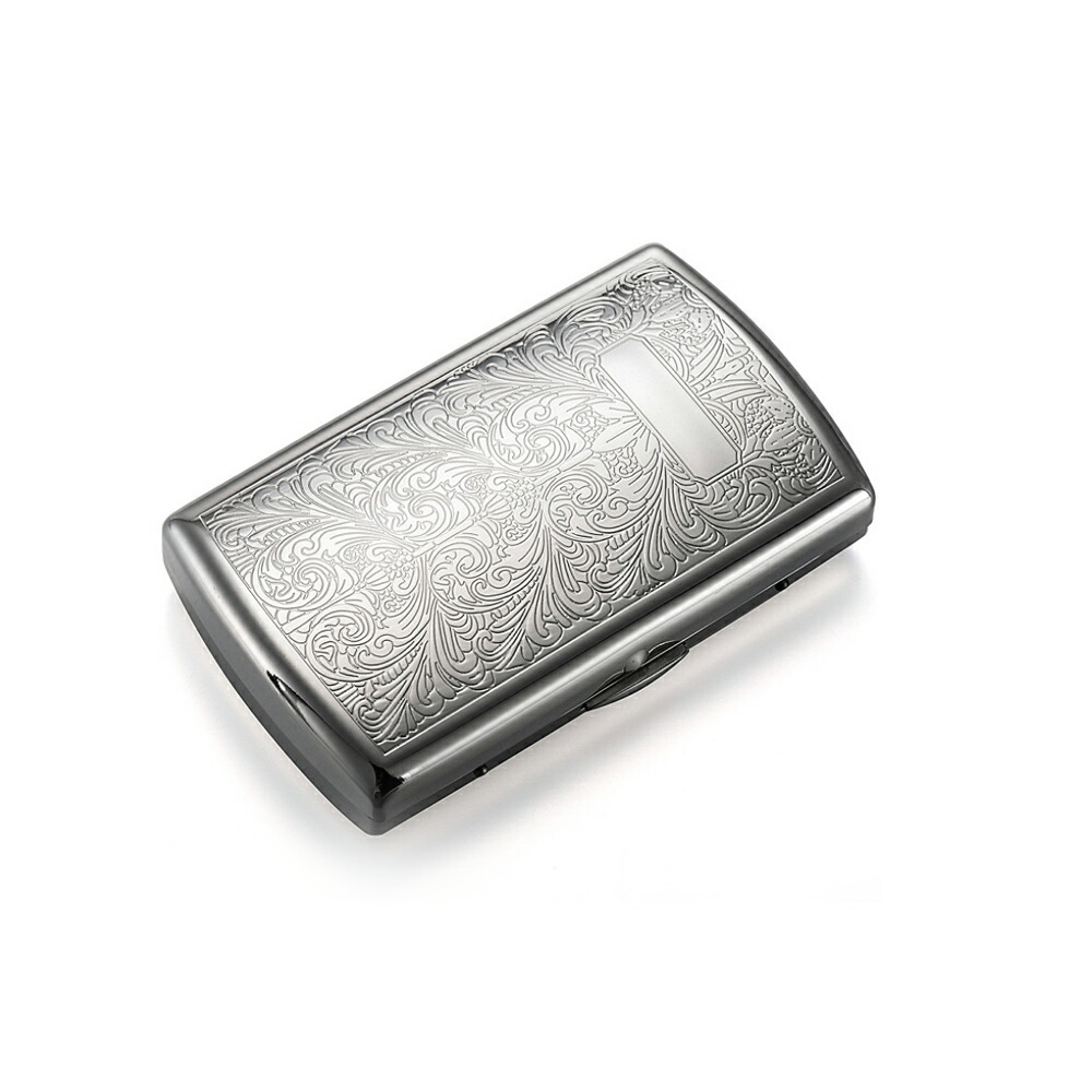 楽天市場】シガーケース シルバー バロック 煙草 タバコ シガレット