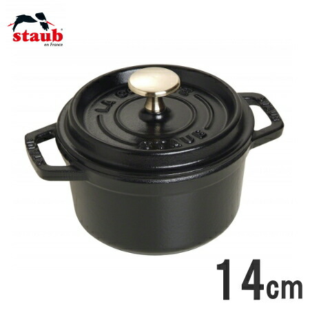 ストウブ ピコ ココット ラウンド 14cm [ブラック] (鍋) 価格比較