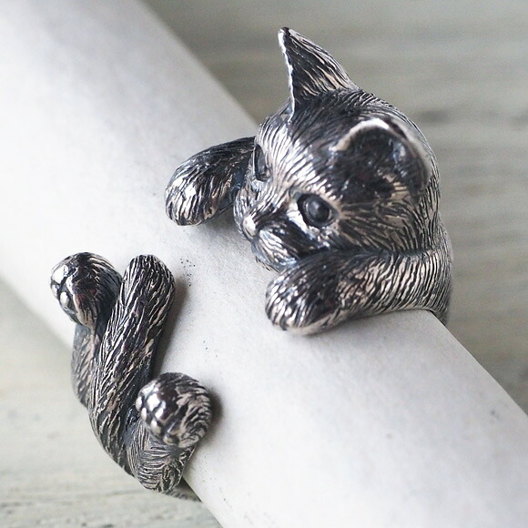 楽天市場】naturama(ナチュラマ)猫 リング “ラテュ” ねこ シルバー