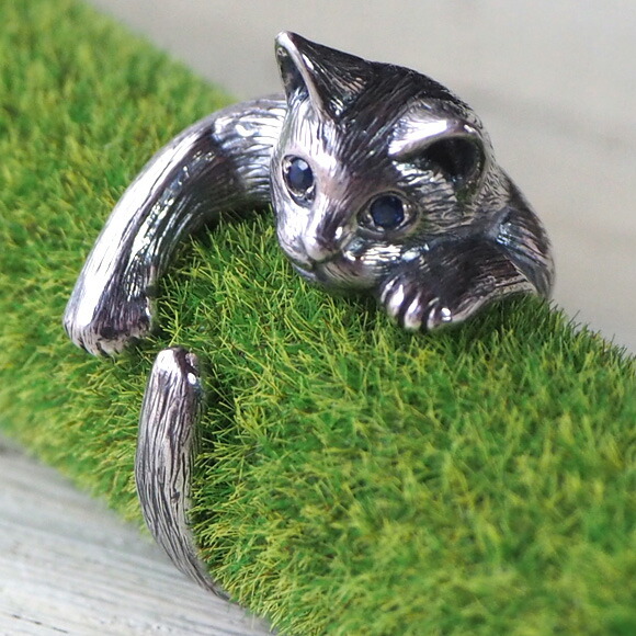 楽天市場】【2色の瞳から選べます】naturama(ナチュラマ) 猫 リング