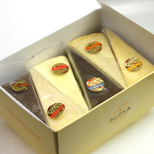 楽天市場】クレープ工房 ミルクレープ 6個セット（ケーキ） : 名入れ