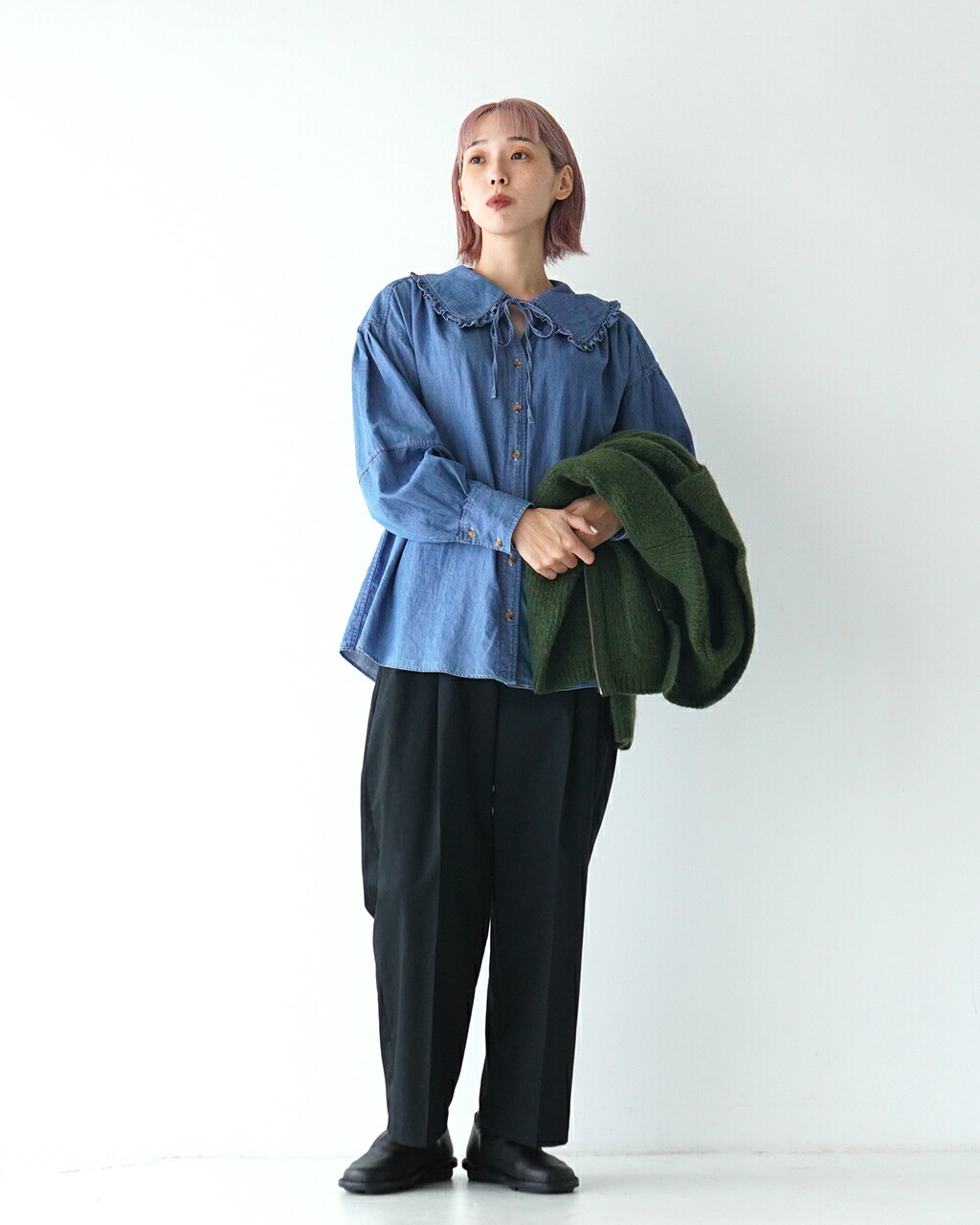 楽天市場】シンゾーン THE SHINZONE デニム ブラウス DENIM BLOUSE