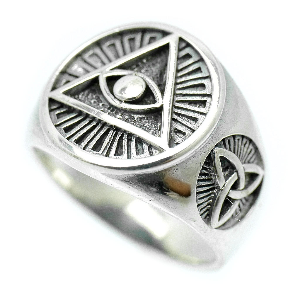 楽天市場】シルバー925 プロビデンスの目 リング メンズ E2 [15号16号