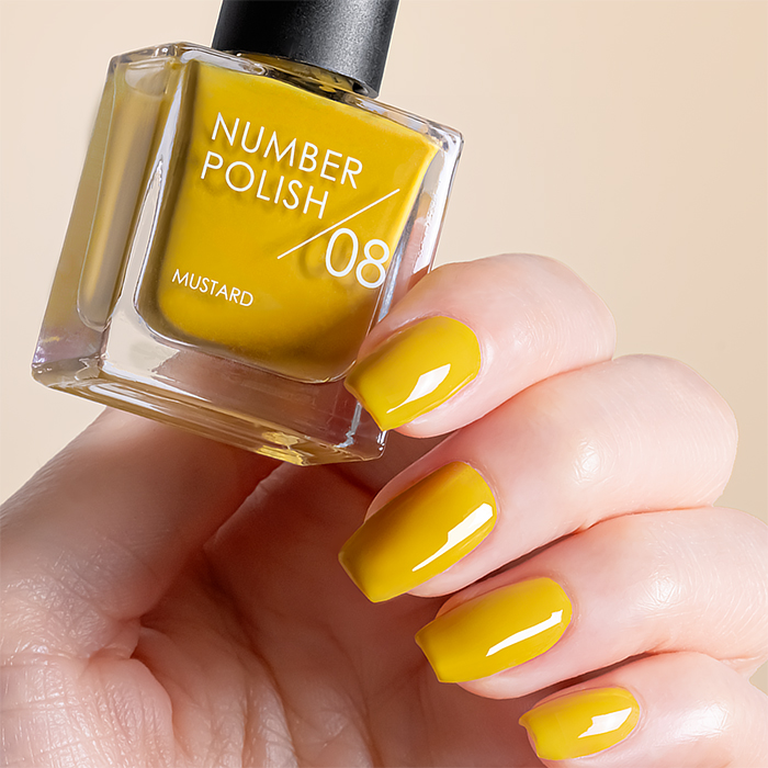 楽天市場】ナンバーポリッシュ 08 Mustard / オールインワンネイル
