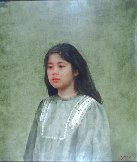 楽天市場】藤井勉 少女 油彩10号 1988年 : ギャラリーダッドアート