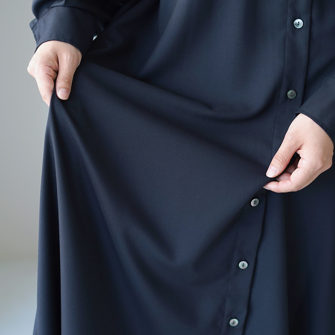 楽天市場】mizuiro ind（ミズイロインド） T/R スタンドカラー フレア