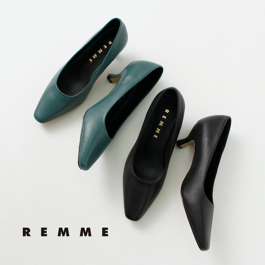 楽天市場】【70％OFF】REMME（レメ） ポインテッド スクエア ヒール