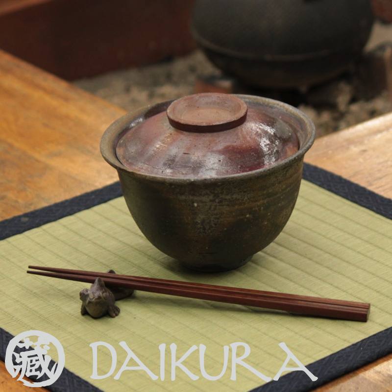 楽天市場】備前焼のどんぶり茶碗 蓋付き 小川弘藏作 : 備前焼のお店DAIKURA