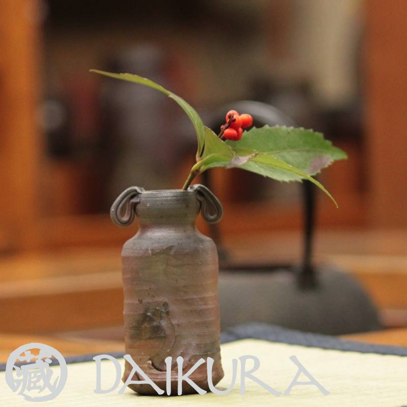 楽天市場】備前焼 耳付き花入れ一輪挿し 趣工房 【楽ギフ_のし】母の日