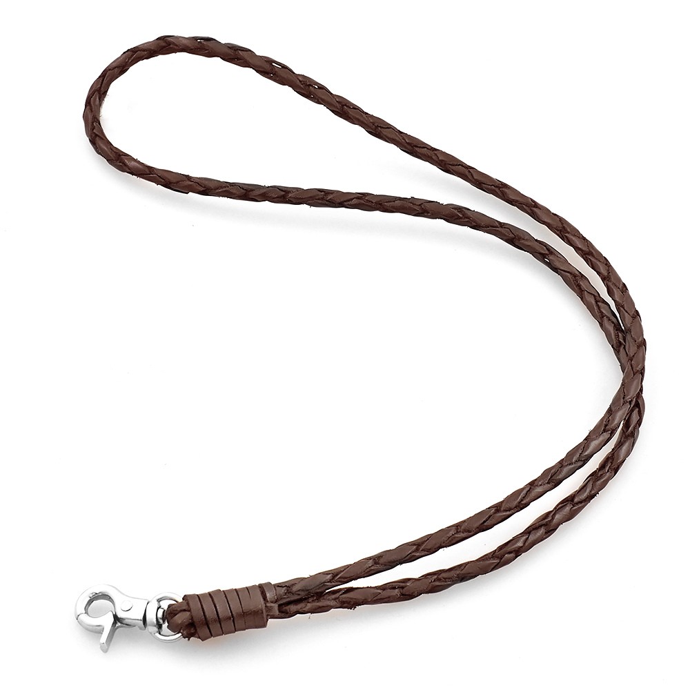 楽天市場】本革サドルレザー 編込み レザーネックストラップ ID