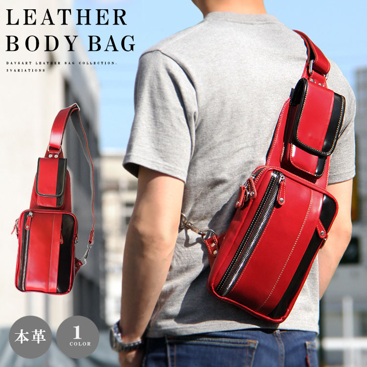 楽天市場】レザーバッグ ショルダーバッグ ボディバッグ メンズ 本革