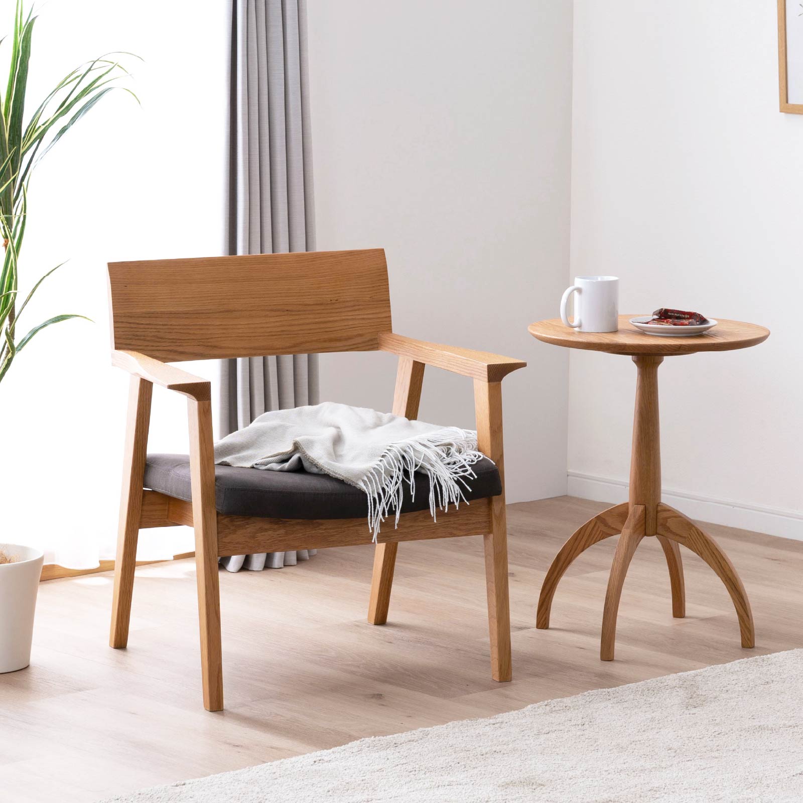 楽天市場】【36%OFF ~3/11 1:59】 ダイニングチェア 無垢材 アーム