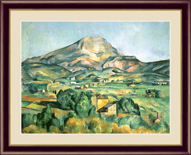 ポール・セザンヌ、【ポーヴルの丘】、希少な画集画より ポール