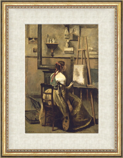 楽天市場】【額付き・送料無料】コローのアトリエ（カミーユ・コロー