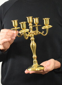 楽天市場】ゴールドブラス キャンドルスタンド5灯 Small キャンデラ