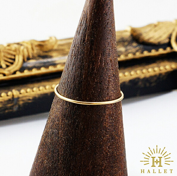 楽天市場】k18 gold ゴールド 極細リング 0.8mm幅 華奢 指輪 18金 18k