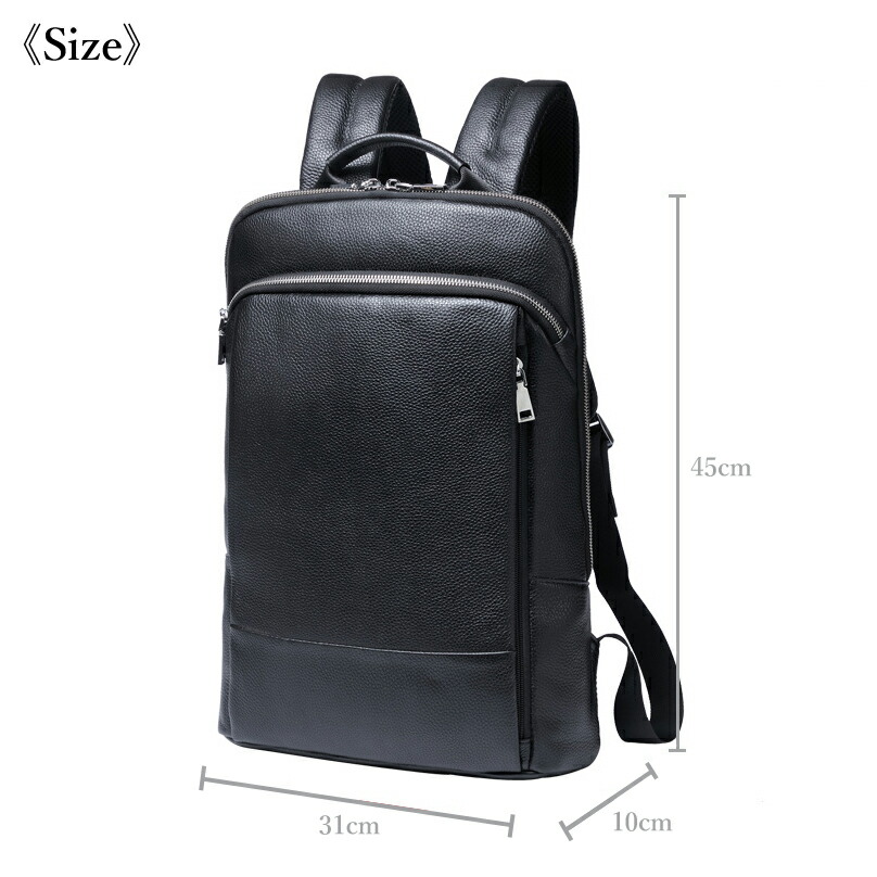 楽天市場】本革 超薄型 リュックサック シュリンク レザー バック