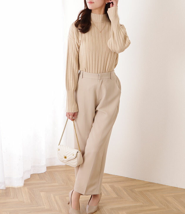 楽天市場】バルーン袖 バルーンスリーブ ハイネック 長袖 トップス