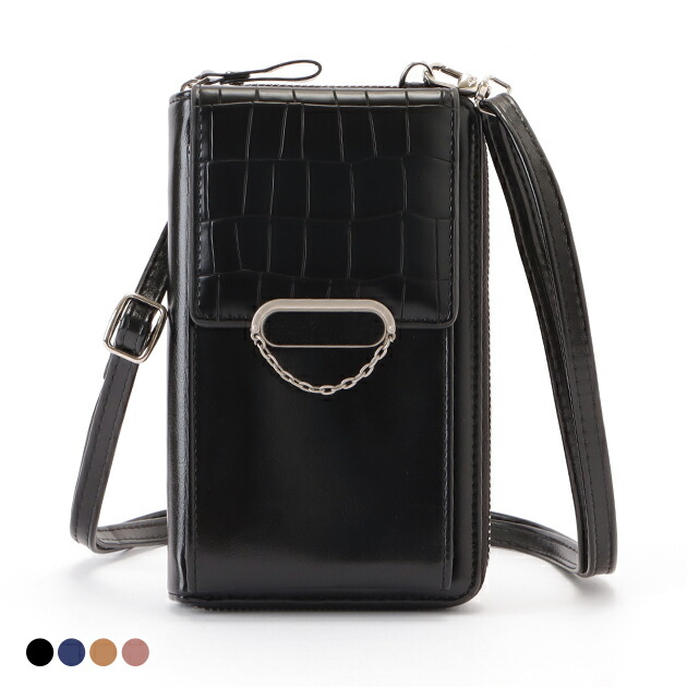 楽天市場】クロコダイル柄レザー調スマートフォンショルダーバッグ