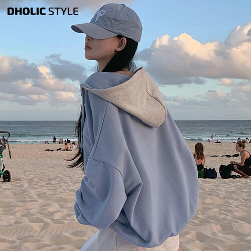 楽天市場】[beidelli made]ツートーンジップパーカー・p647301