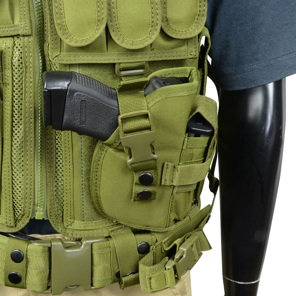 楽天市場】タクティカルベスト 固定式マグポーチ 着脱式ホルスター付き