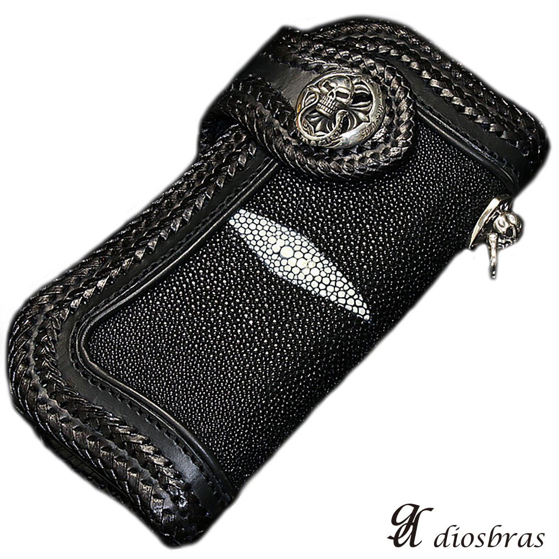 楽天市場】メンズ長財布 バイカーズウォレット 3重装飾 レザー