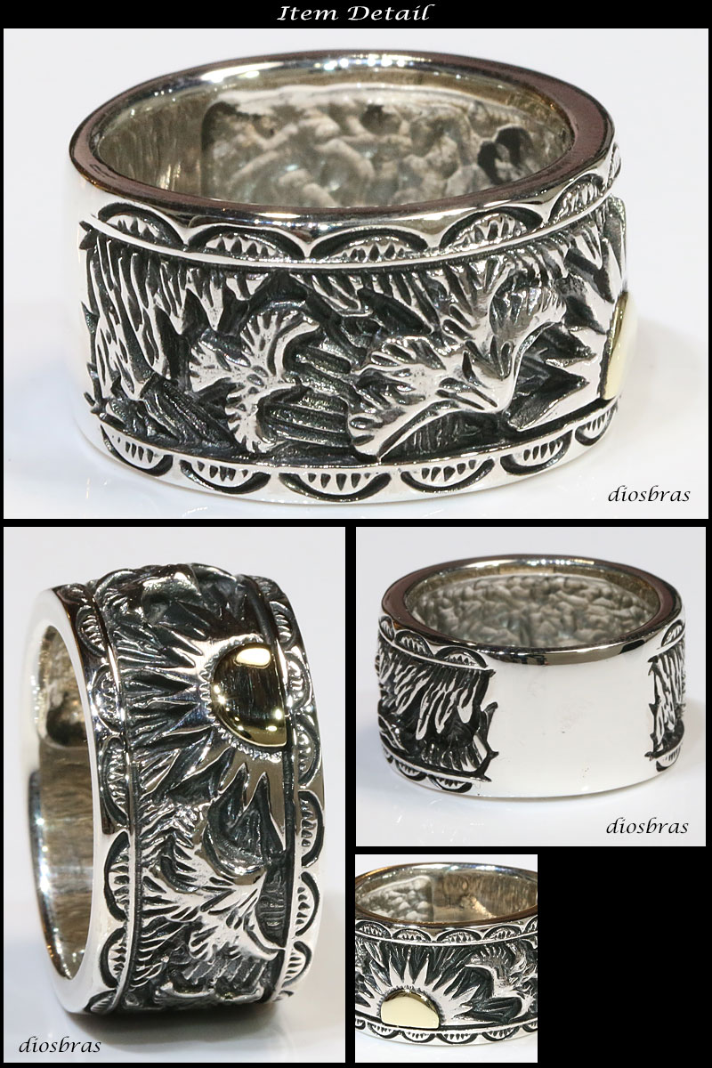 楽天市場】イーグル リング シルバー925 ゴールド 金 イーグル