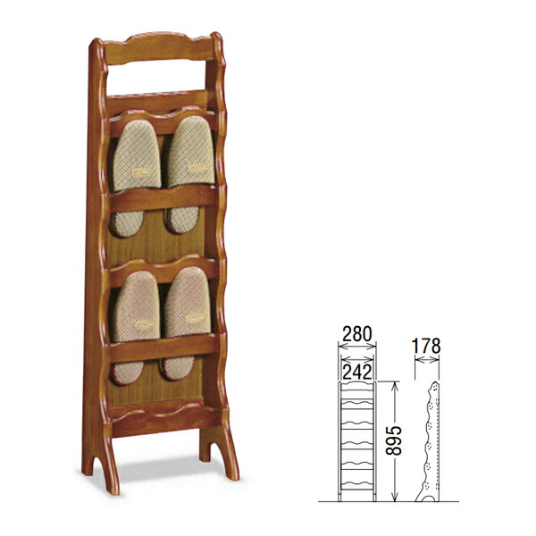 楽天市場】カリモク スリッパラックの通販