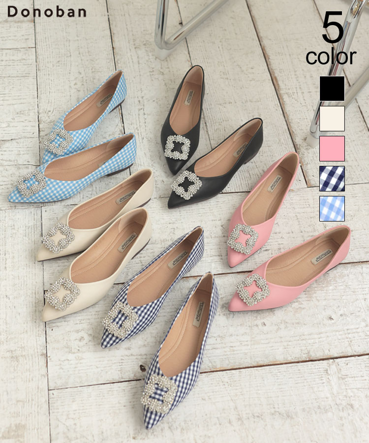 楽天市場】スクエアビジュー パンプス Donoban シューズ レディース 靴
